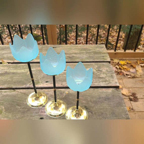 Vintage MCM Tulip Votive Holders - Picture 5 of 7